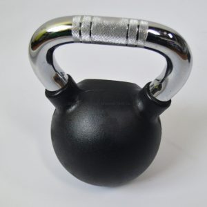 Hot-Sale-Gym-Encapsulation-with-Rubber-Custom-Logo-Black-Rubber-Steel-Kettlebell