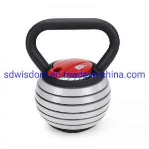 Power-Training-Bodybuilding-Top-Grade-Weight-Lifitng-Cast-Iron-Black-Handle-Adjustable-Kettle-Bell