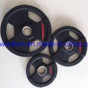 3-Hole-Black-Fitness-Weight-Lifting-Disc-Plate-Gym-Rubber-Coated-Lift-Weight-Plates